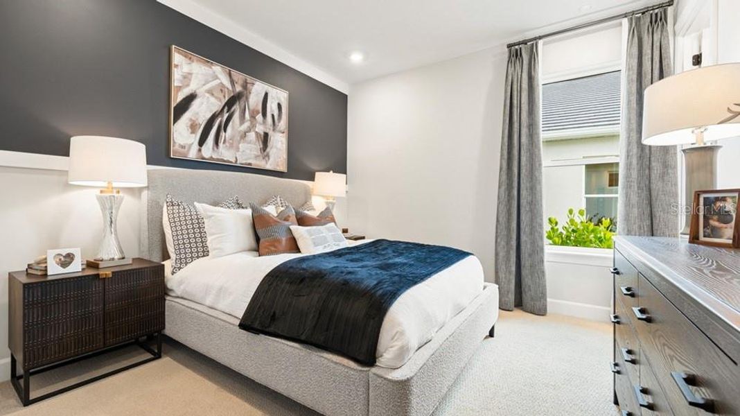 Furnished interior view inside a new home in Esplanade at Starling, Punta Gorda (Image 5).