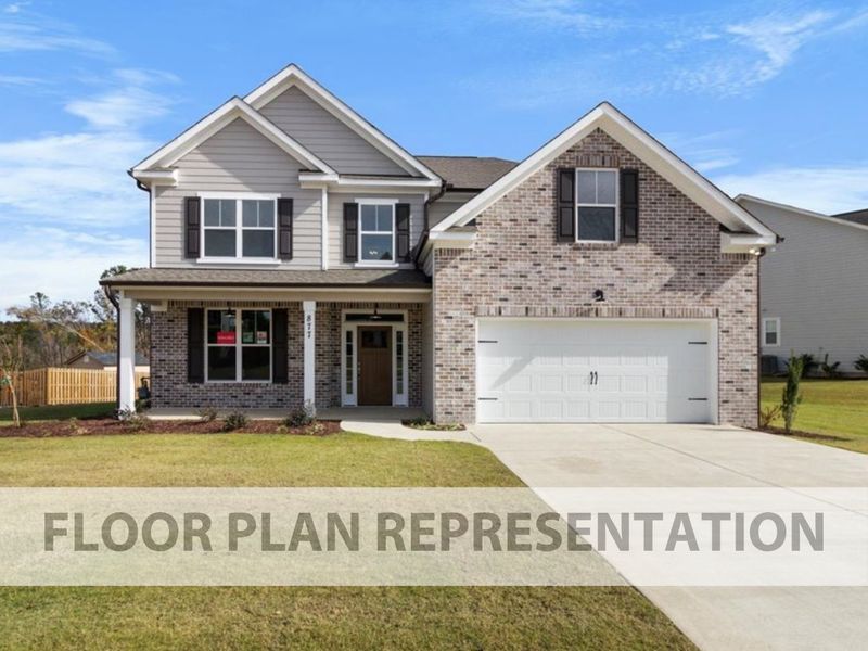 Dublin II Elevation A Floor Plan Representation | Front Exterior