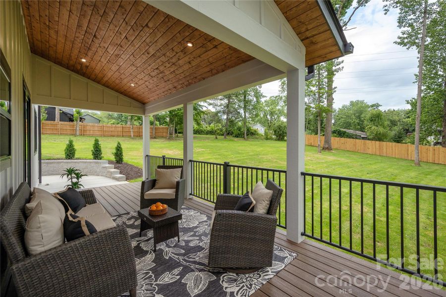 Covered Back Porch