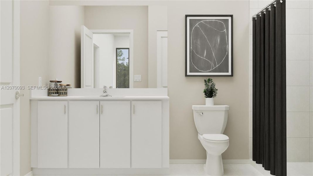 Furnished interior view inside a new home in Coral Breeze, Miami (Image 13).