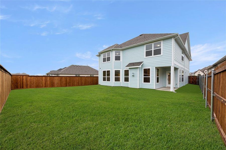 Exterior details and patio area of a home in Waterscape 50s Sales Phase 1, Royse City (Image 22). Exterior details and patio area of a home in Waterscape 50s Sales Phase 1, Royse City (Image 22).