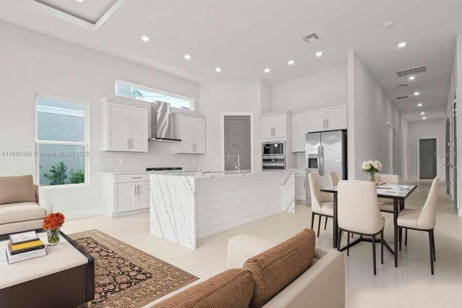 Furnished interior view inside a new home in Reunion Resort, Reunion (Image 10).