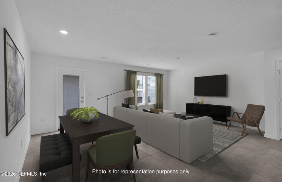 Furnished interior view inside a new home in , Jacksonville (Image 7).