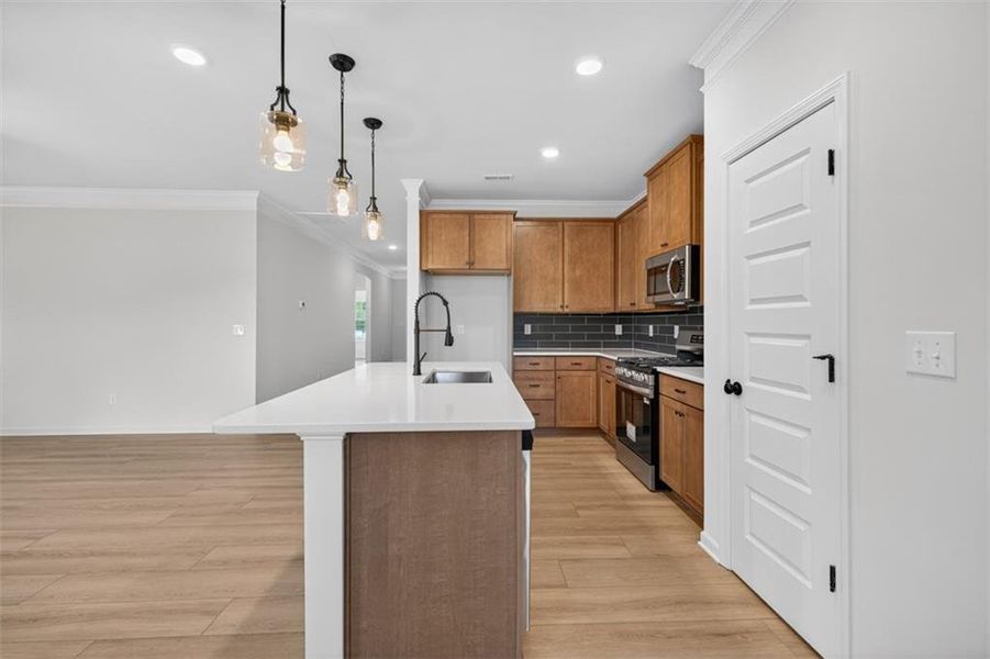 Furnished interior view inside a new home in Capstone Estates, Apison (Image 7). Furnished interior view inside a new home in Capstone Estates, Apison (Image 7).