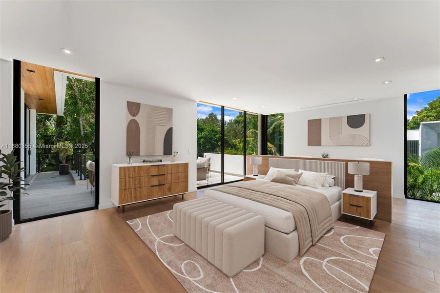 Furnished interior view inside a new home in , Miami (Image 4).