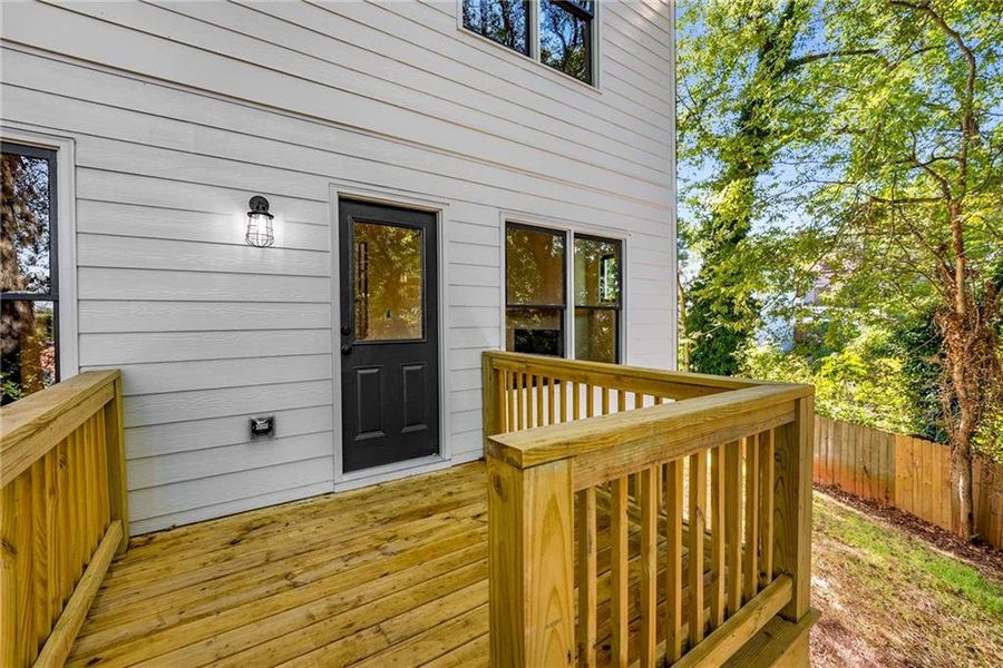 Exterior details and patio area of a home in , Atlanta (Image 3). Exterior details and patio area of a home in , Atlanta (Image 3).