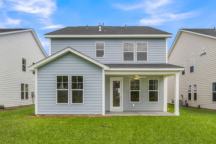 Exterior details and patio area of a home in Pineland Preserve, Summerville (Image 4).