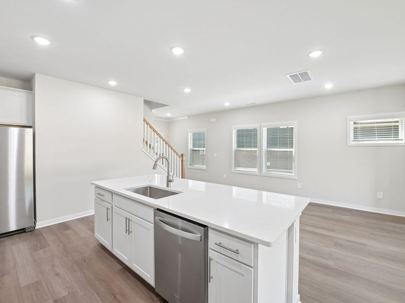Furnished interior view inside a new home in Marshburn Landing - Classic Series, Wendell (Image 4).