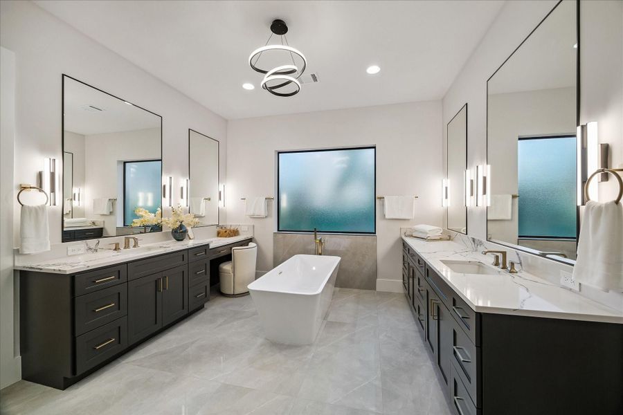 Furnished interior view inside a new home in , Bellaire (Image 29).