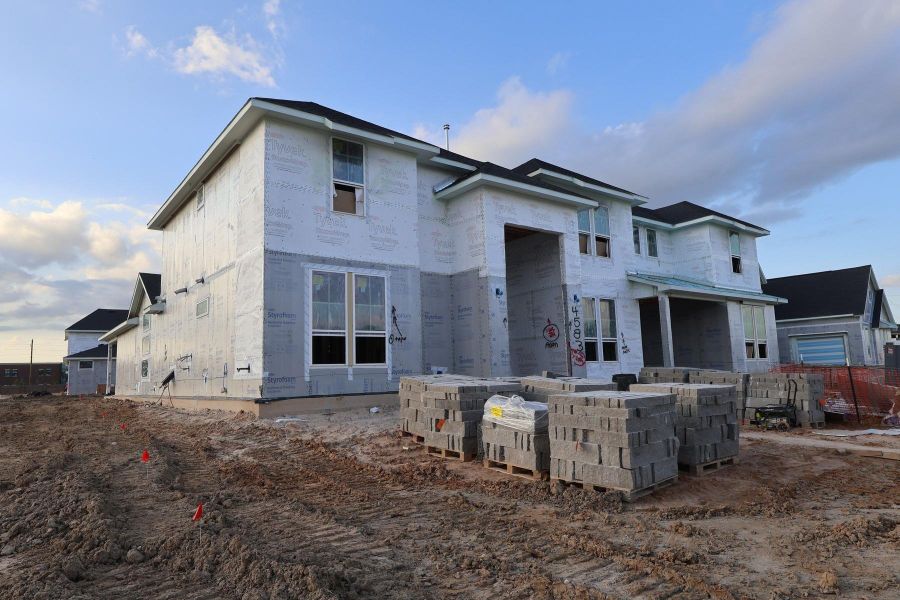 In-progress construction of a new home in Woodson’s Reserve, Spring, TX (Image 3). In-progress construction of a new home in Woodson’s Reserve, Spring, TX (Image 3).