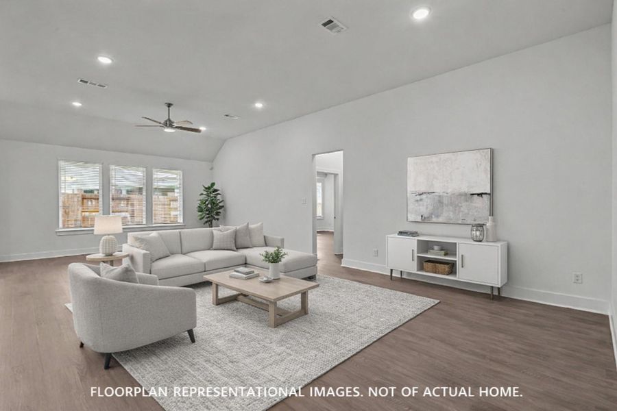Furnished interior view inside a new home in Lone Star Landing, Montgomery (Image 10).