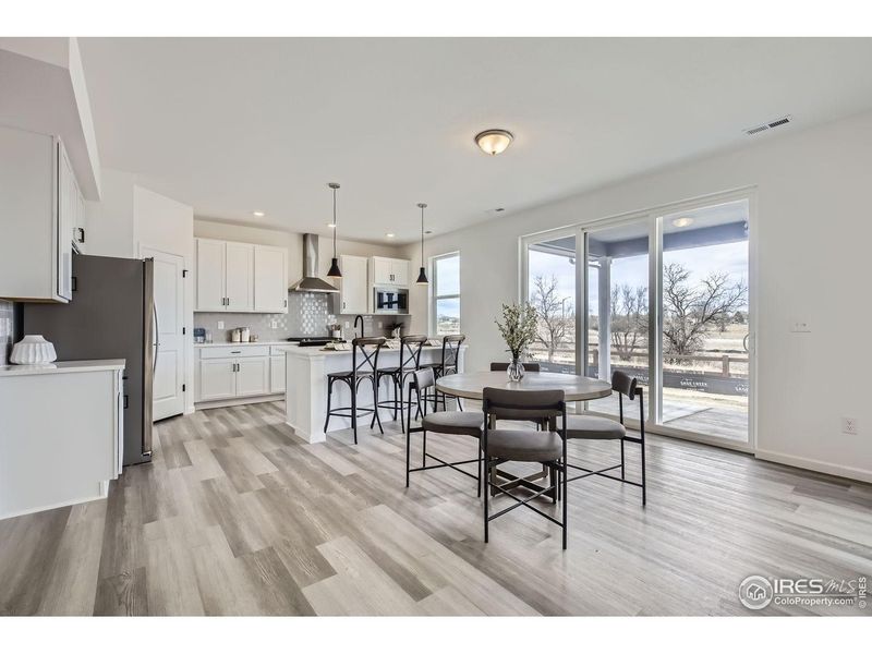 Furnished interior view inside a new home in Farmstead, Berthoud (Image 13). Furnished interior view inside a new home in Farmstead, Berthoud (Image 13).