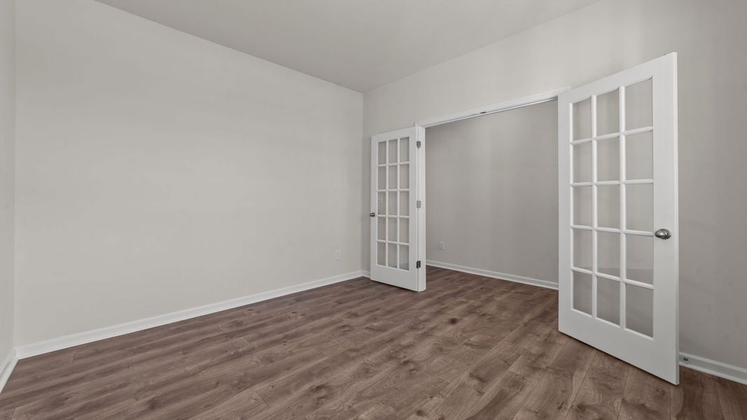 Representative unfurnished interior of a home built from the PENWELL by D.R. Horton in Ridgewood Farms, Winterville (Image 20). Representative unfurnished interior of a home built from the PENWELL by D.R. Horton in Ridgewood Farms, Winterville (Image 20).