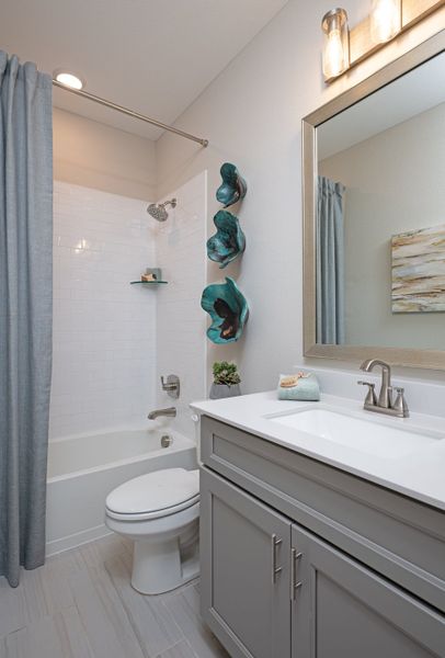 Representative furnished interior of a home built from the Mila by Tri Pointe Homes in Union Park, Little Elm (Image 5).