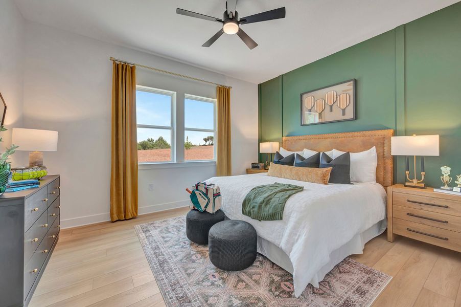 Representative furnished interior of a home built from the The Paulino by David Weekley Homes in Kissing Tree – Grove Series, San Marcos (Image 5).
