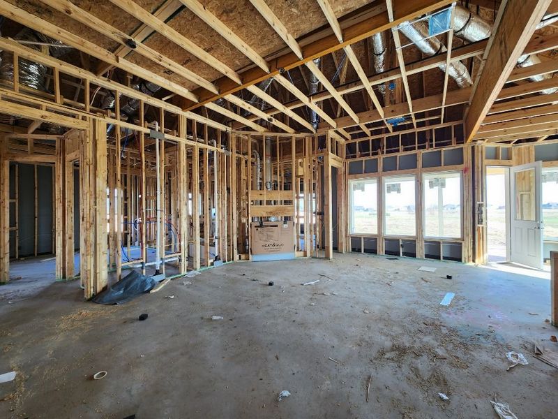 In-progress construction of a new home in Rocky Top, Krum, TX (Image 8).