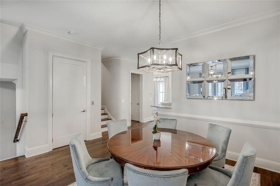 Furnished interior view inside a new home in , Suwanee (Image 32).