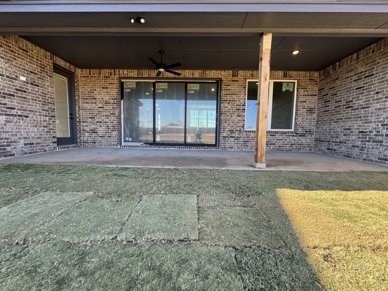 Front exterior of a new home in Coyote Crossing, Godley, TX, highlighting curb appeal (Image 23). Front exterior of a new home in Coyote Crossing, Godley, TX, highlighting curb appeal (Image 23).