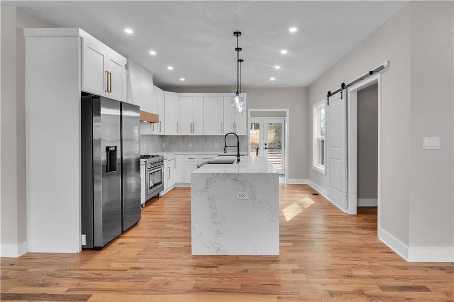 Furnished interior view inside a new home in , Atlanta (Image 8).