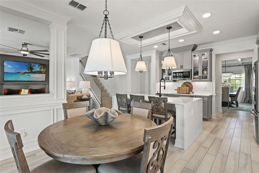 Furnished interior view inside a new home in Whispering Oaks Preserve, Wesley Chapel (Image 43).