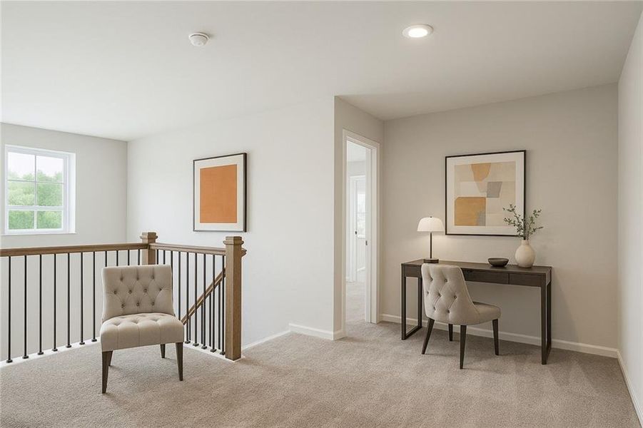 Furnished interior view inside a new home in The Hills at Cedar Creek, Winder (Image 5).