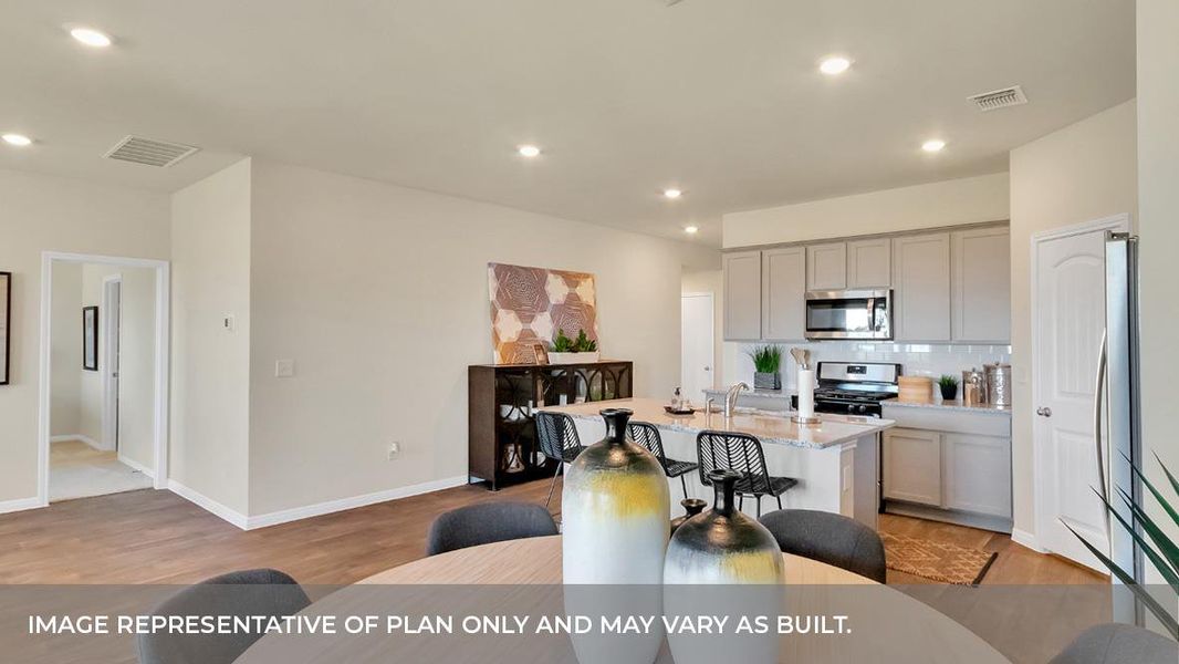 Furnished interior view inside a new home in Trails at Wildhorse, Austin (Image 22).