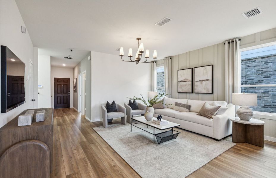 Representative furnished interior of a home built from the Enloe by Centex in Cottonwood Creek, Howe (Image 16).