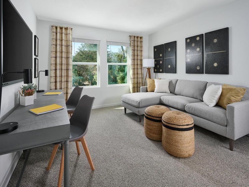 Furnished interior view inside a new home in Meritage Homes at Terra Lago - Classic Series, Indiantown (Image 9).