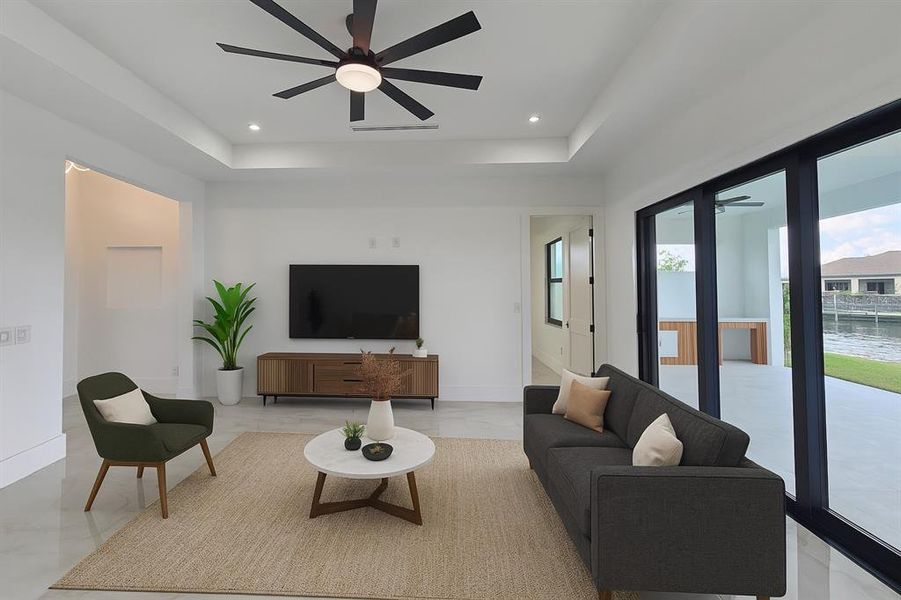 Furnished interior view inside a new home in , Cape Coral (Image 8).