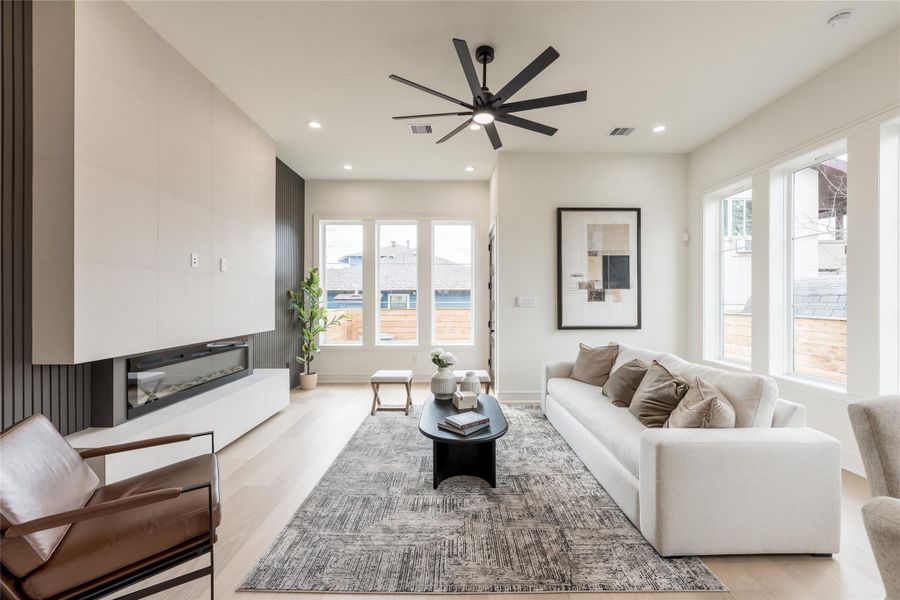Furnished interior view inside a new home in , Houston (Image 36).