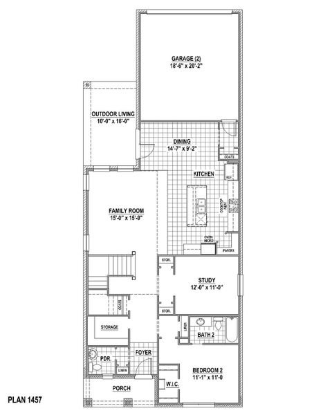 Plan 1457 1st Floor