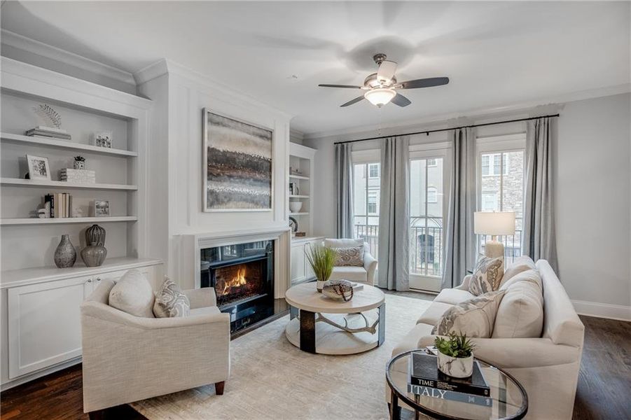 Furnished interior view inside a new home in Laurel View, Suwanee (Image 14).