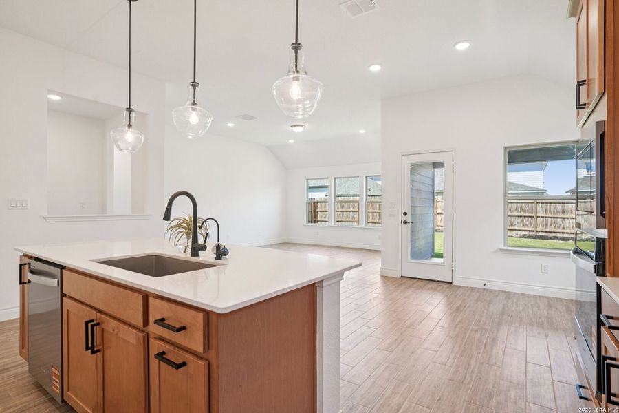 Furnished interior view inside a new home in , New Braunfels (Image 6).