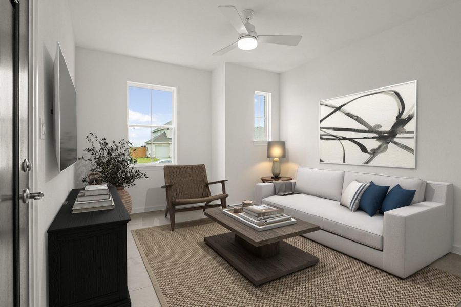 Extra Suite Plus living room (*Photo not of actual home and used for illustration purposes only.)