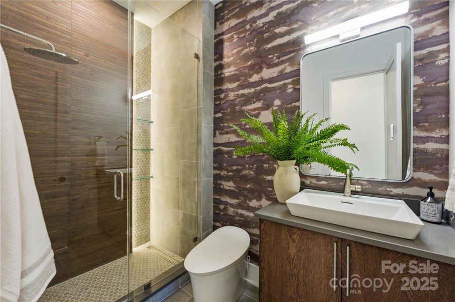 Furnished interior view inside a new home in , Matthews (Image 40).