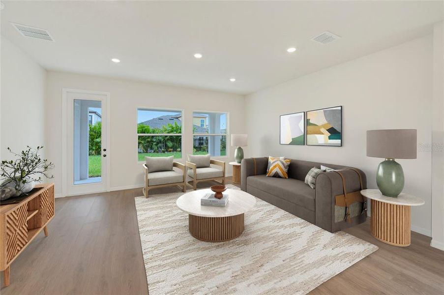 Furnished interior view inside a new home in Waterset Tradition Series, Apollo Beach (Image 4).