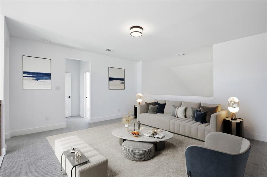 Furnished interior view inside a new home in Talon Hills, Fort Worth (Image 8).