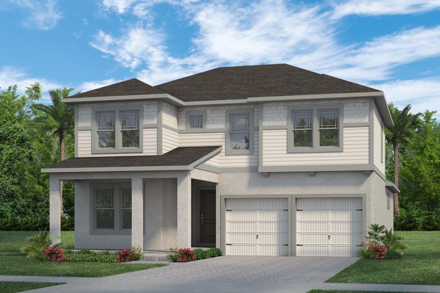 Representative exterior photo of a completed home built from the Eliot by Rockwell Homes in Northlake At Ovation, Winter Garden, FL (Image 19).