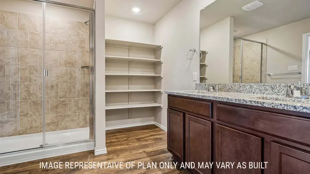Furnished interior view inside a new home in Rancho San Gabriel, Georgetown (Image 11).