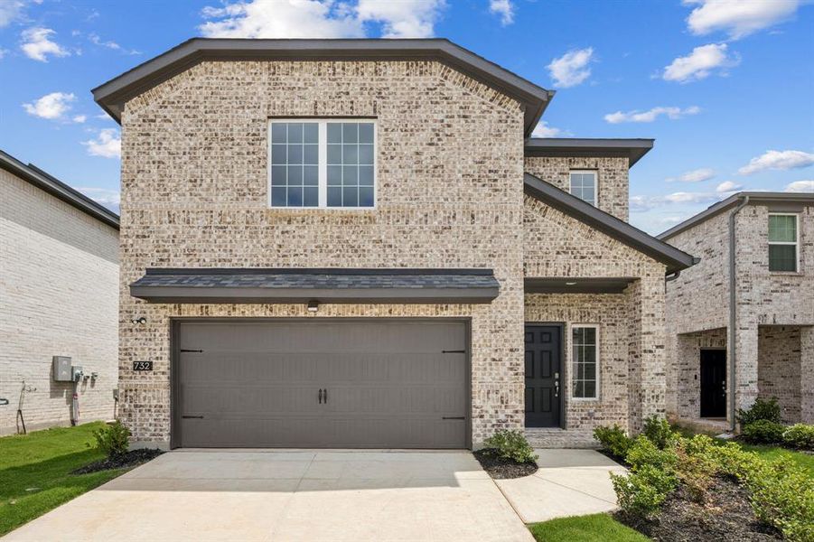 Front exterior of a new home in AnaCapri, Anna, TX, highlighting curb appeal (Image 20). Front exterior of a new home in AnaCapri, Anna, TX, highlighting curb appeal (Image 20).