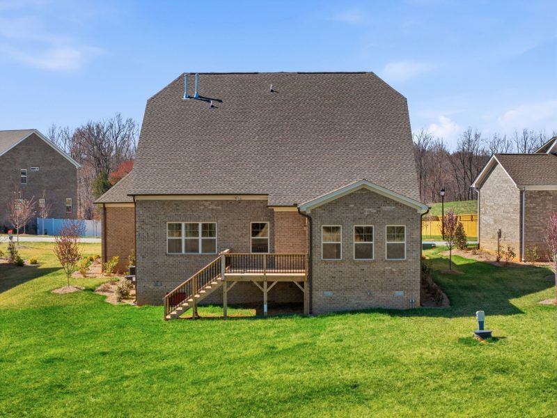 Representative exterior details of a home built from the Hampton by Keystone Homes NC in Preserve at Carriage Cove, Oak Ridge (Image 52).
