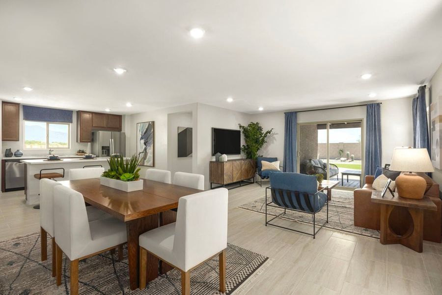 Representative furnished interior of a home built from the Plan 1465 by KB Home in Mandarina Reserve, Marana (Image 5).