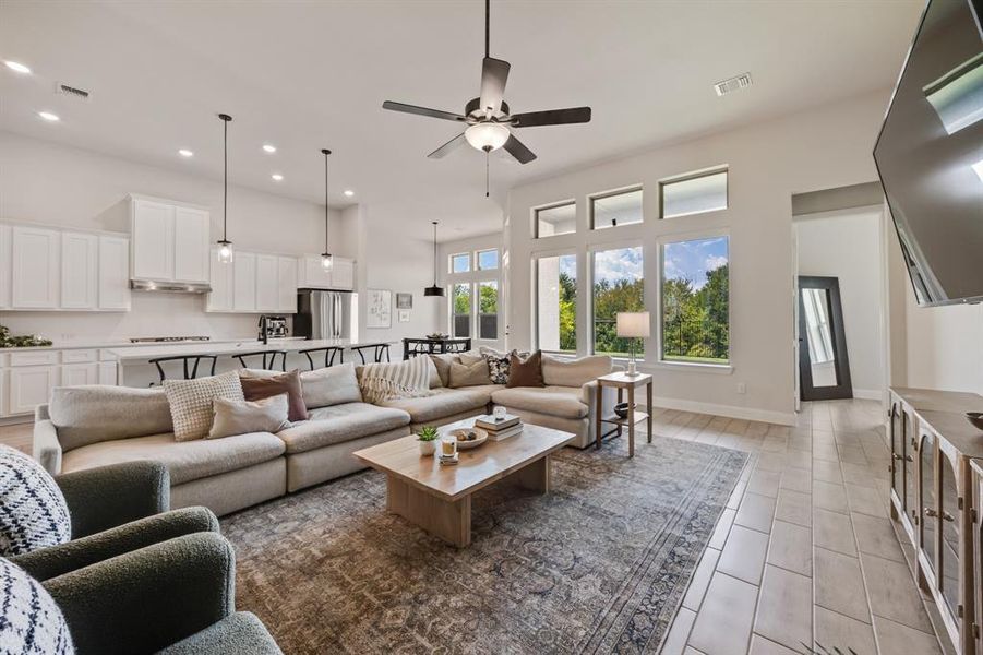 Furnished interior view inside a new home in Monterra - Classics, Fate (Image 4). Furnished interior view inside a new home in Monterra - Classics, Fate (Image 4).