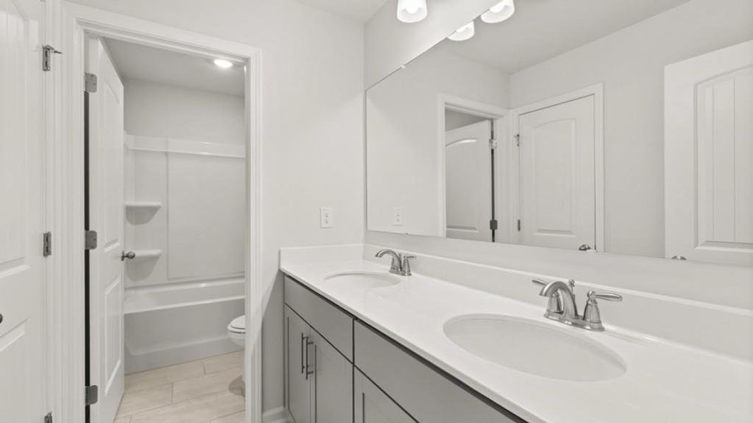 Furnished interior view inside a new home in Hamptons at Riverwood East, Dallas (Image 10).