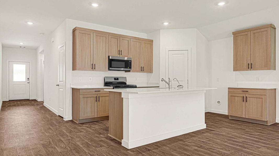 Representative furnished interior of a home built from the Cali by D.R. Horton in Holly Ridge, Rosenberg (Image 8).