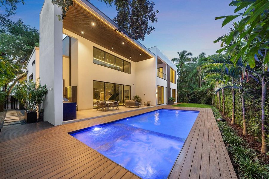 Exterior details and patio area of a home in , Miami (Image 4). Exterior details and patio area of a home in , Miami (Image 4).