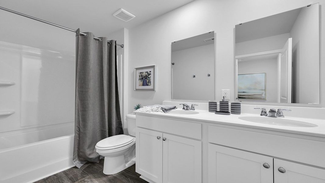 Furnished interior view inside a new home in Havenwood, North Charleston (Image 20).