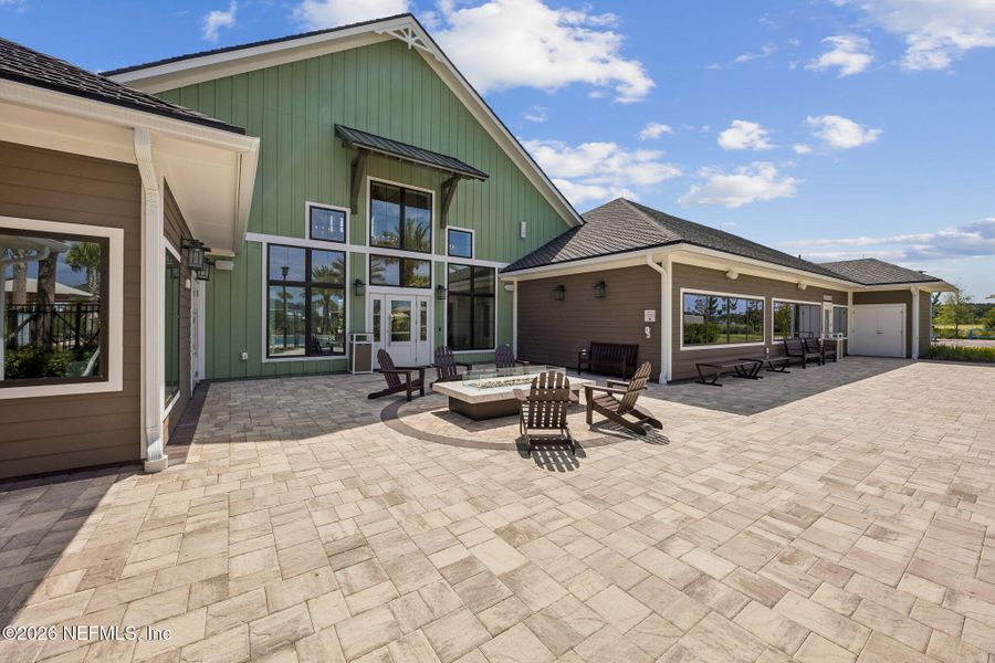 Exterior details and patio area of a home in Edenbrooke at Hyland Trail | 55+, Green Cove Springs (Image 33). Exterior details and patio area of a home in Edenbrooke at Hyland Trail | 55+, Green Cove Springs (Image 33).