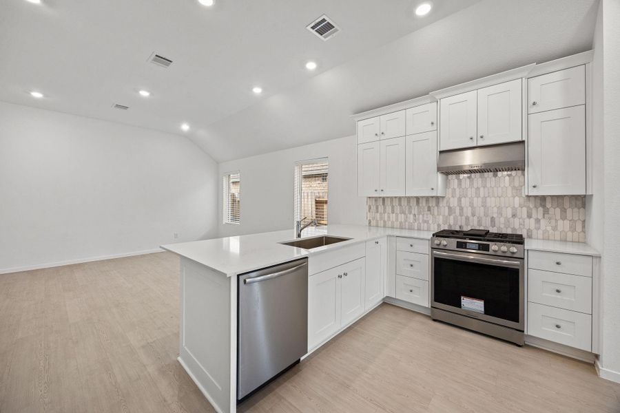 Furnished interior view inside a new home in Sunterra, Katy (Image 9). Furnished interior view inside a new home in Sunterra, Katy (Image 9).