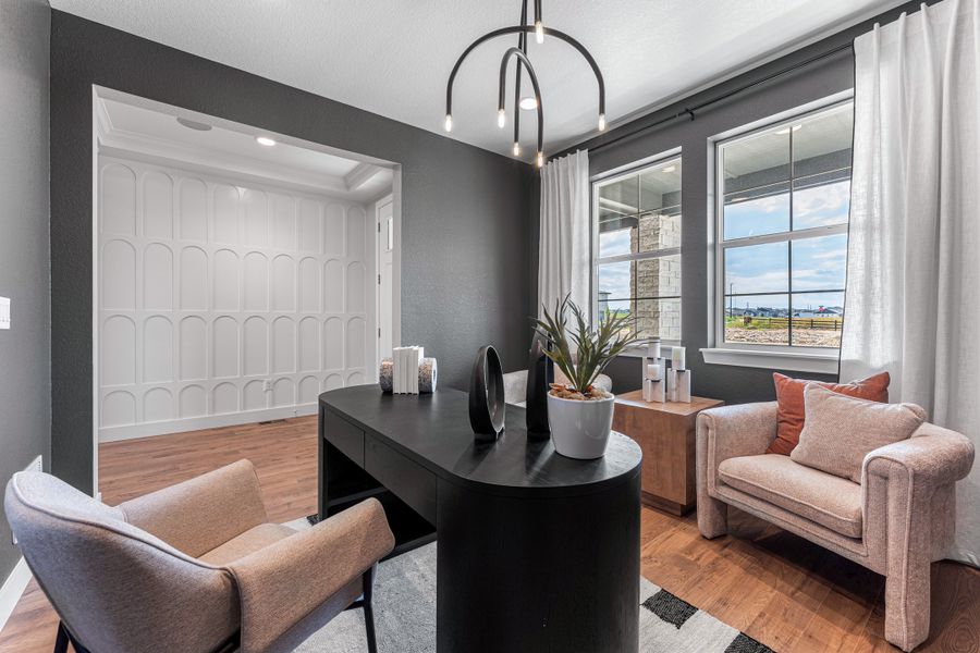 Representative furnished interior of a home built from the Vail by Taylor Morrison in Macanta Destination Collection, Castle Rock (Image 16).